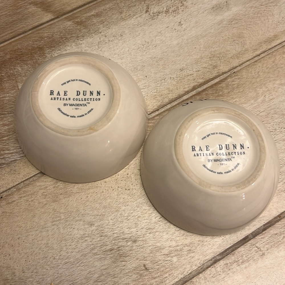 Rae Dunn - Salt and Pepper Bowls - Ceramic - Picture 5 of 6